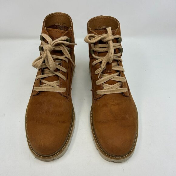 Caterpillar CAT Leather Work Boots Men’s 7.5 Brown Tan FlexFWD Lace Up main image 4